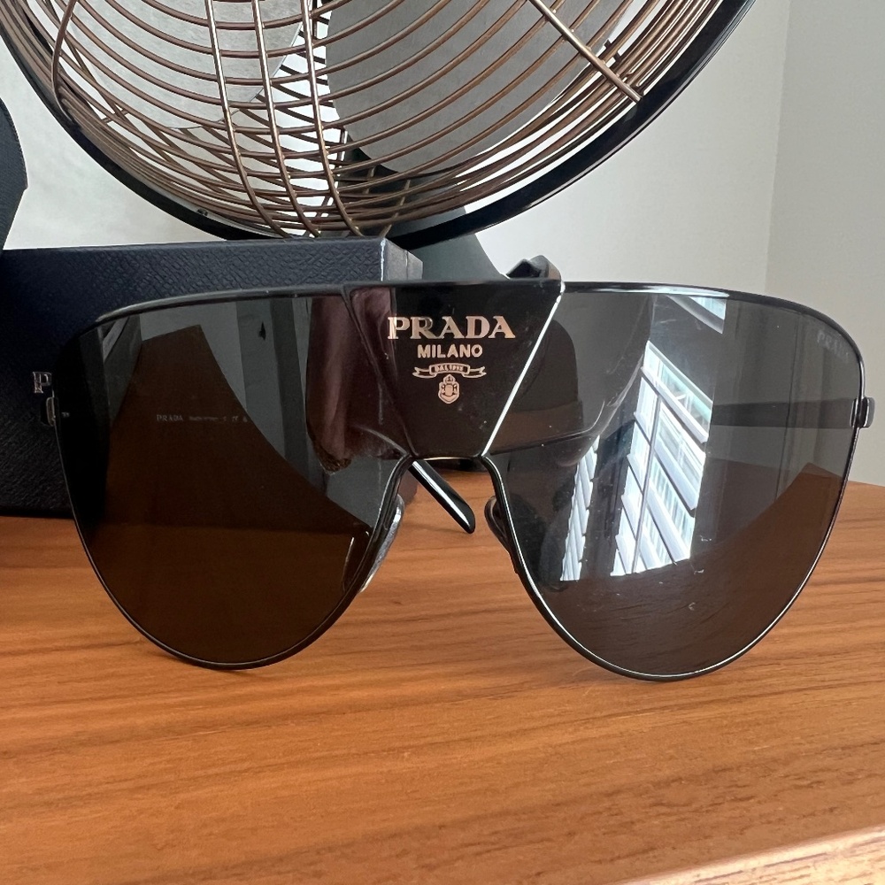 Authentic brand new Prada aviator wrap around sunglasses